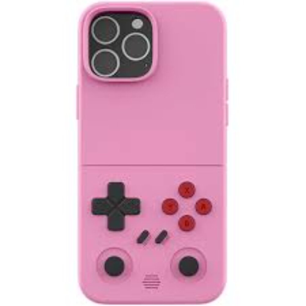 SOOLRA-The World’s First Gaming Console Case for iPhone 12-15 (Pink)